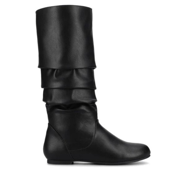Journee Collection Women's Jayne Wide Calf Slouchy Knee High Boots - Picture 2 of 5